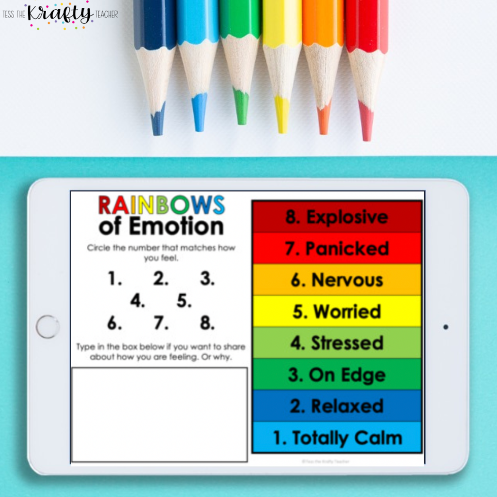 rainbows of emotions digital image on ipad