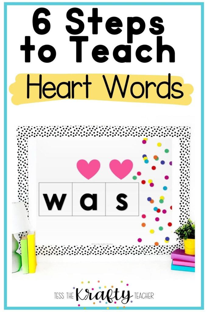 steps for teaching heart words  long pin