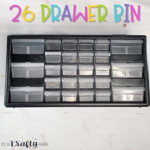 26 drawer bin from amazon