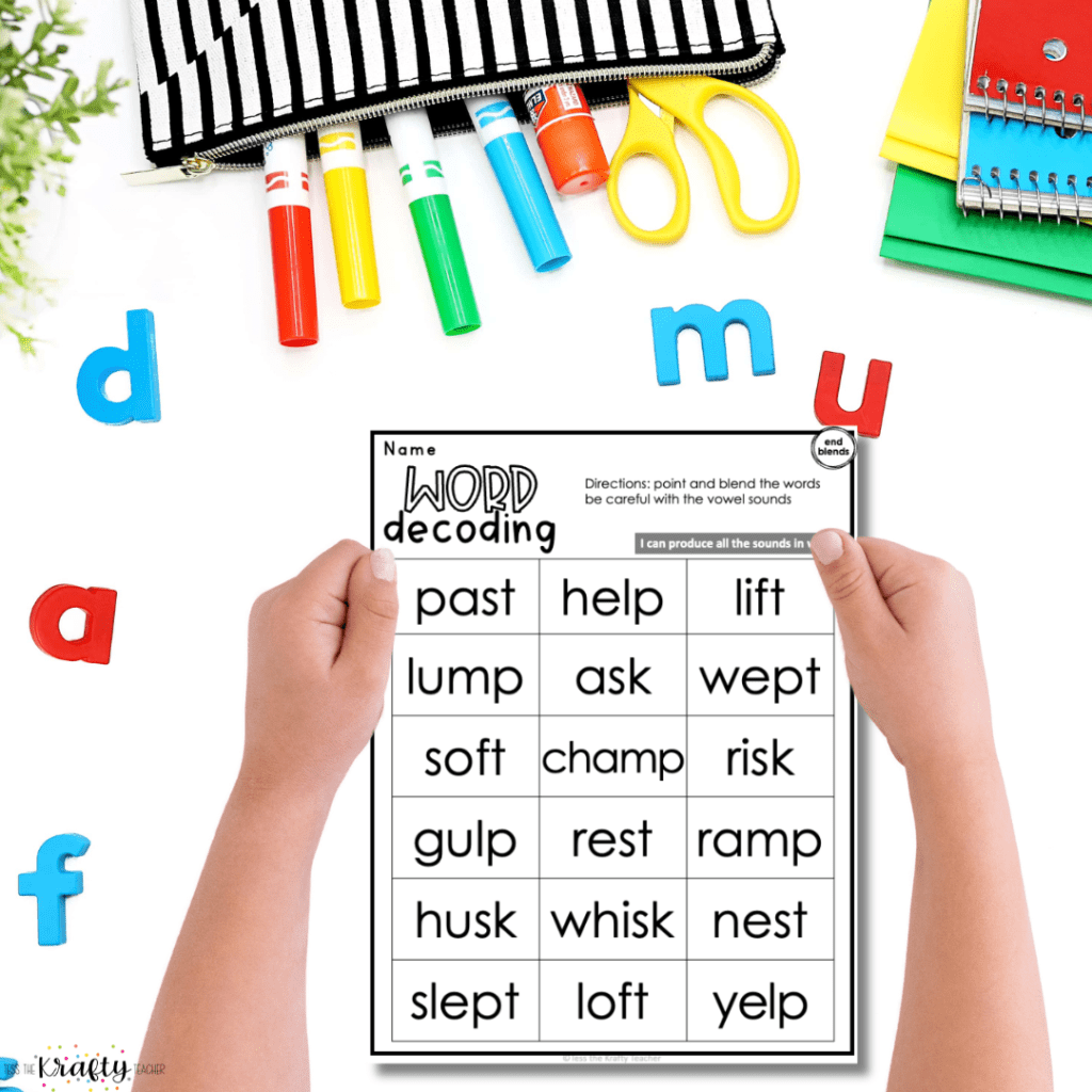 asessing student phonics progress word fluency